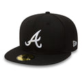 Atlanta Braves Essential Black 59FIFTY Cap-Benirox