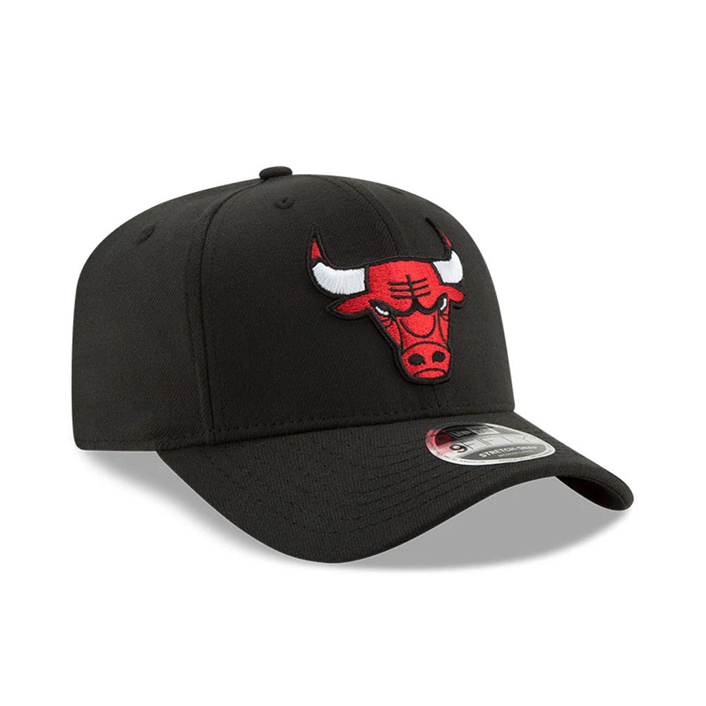 Chicago Bulls Black 9FIFTY Stretch Snap Cap-Benirox