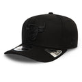 Chicago Bulls Tonal Black 9FIFTY Stretch Snap Cap-Benirox