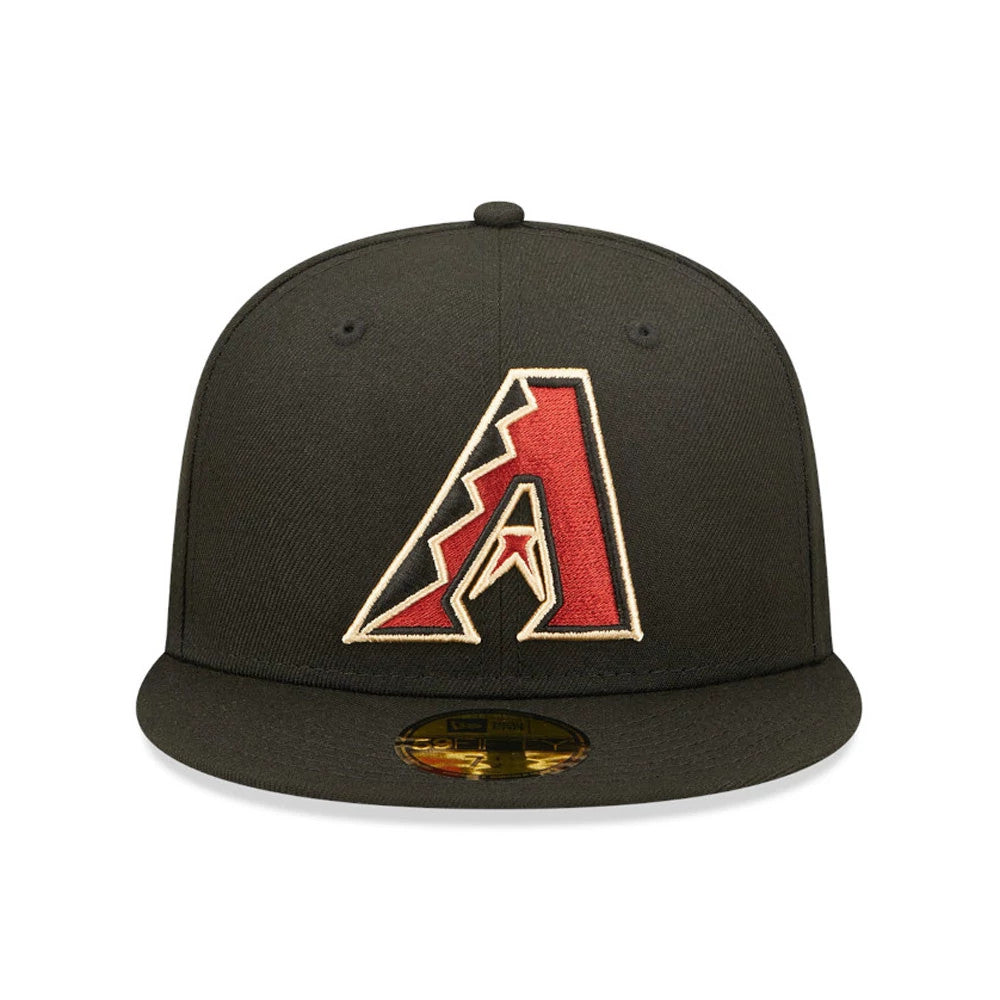 Arizona Diamondbacks Authentic On Field Game Black 59FIFTY Fitted Cap-Benirox