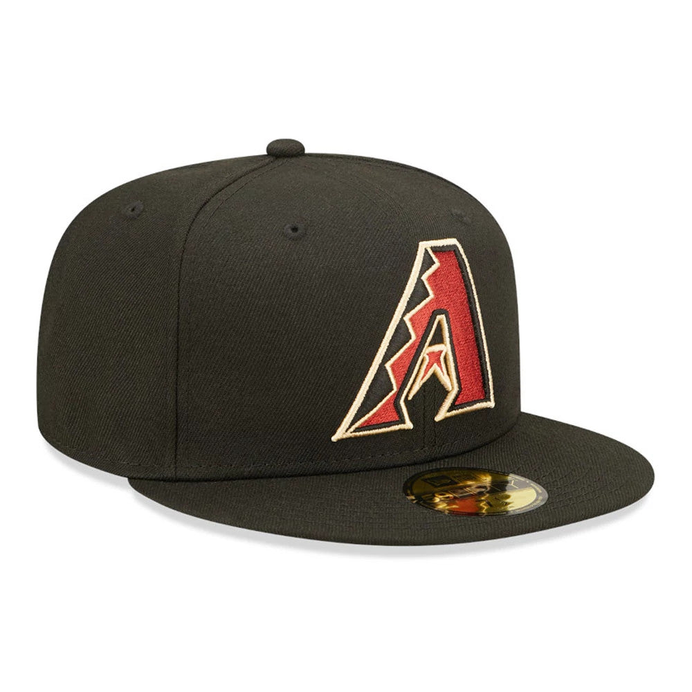 Arizona Diamondbacks Authentic On Field Game Black 59FIFTY Fitted Cap-Benirox