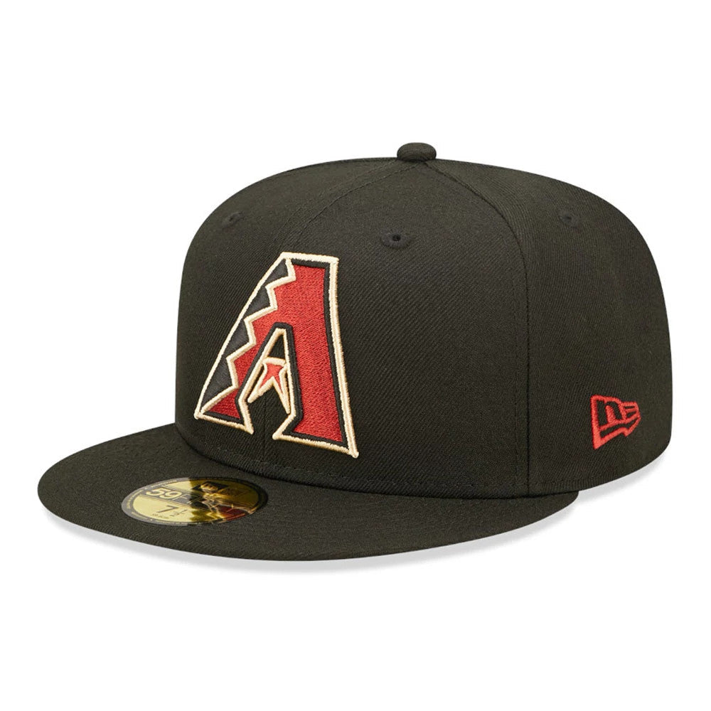Arizona Diamondbacks Authentic On Field Game Black 59FIFTY Fitted Cap-Benirox