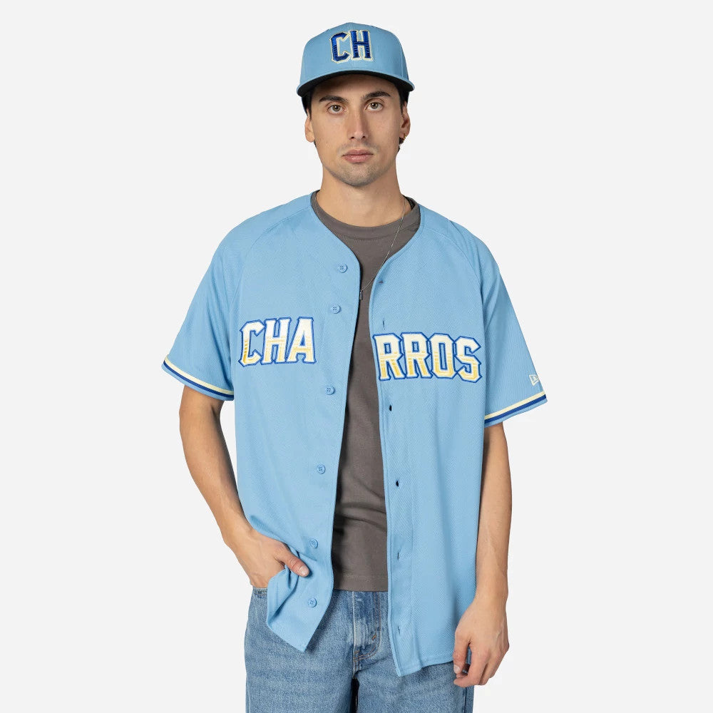 Charros De Jalisco Mexico LMB On Field Pastel Blue On-Field Jersey-Benirox