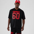 Kansas City Chiefs NFL Historic Black Oversized T-Shirt-Benirox