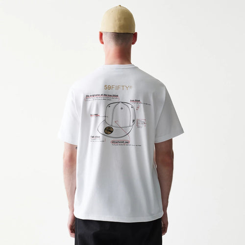 59FIFTY Fitted Cap Description Graphic White T-Shirt-Benirox