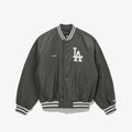 LA Dodgers MLB Grey Stadium Jacket-Benirox