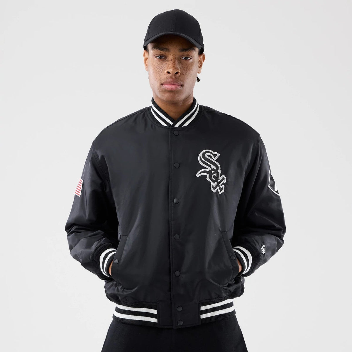 Chicago White Sox MLB Authentic Black Stadium Jacket-Benirox