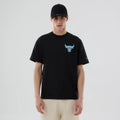 Chicago Bulls NBA Neon Light Black T-Shirt-Benirox