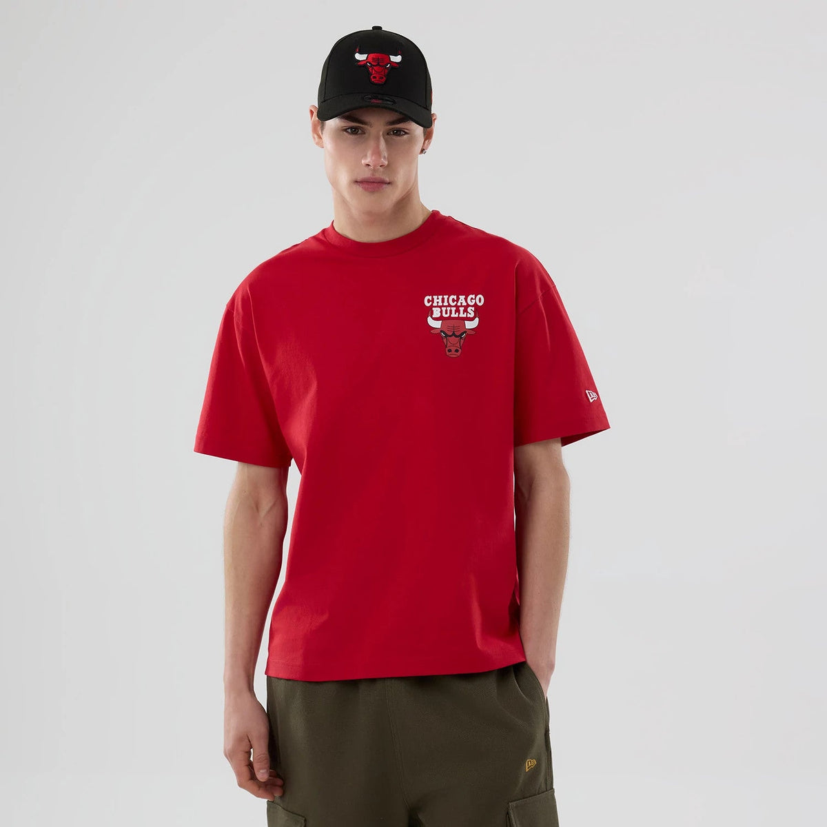 Chicago Bulls NBA logo Red T-Shirt-Benirox