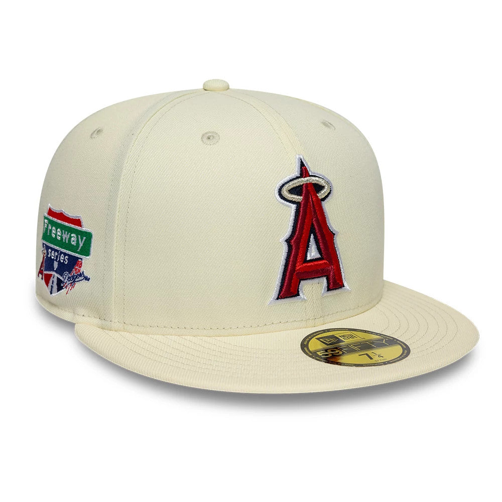 LA Angels MLB City Series White 59FIFTY Fitted Cap-Benirox