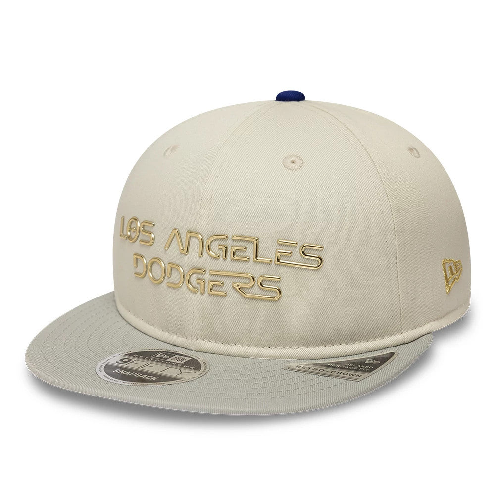 LA Dodgers Hajime Sorayama X MLB Cream Retro Crown 9FIFTY Adjustable Cap-Benirox