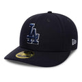 LA Dodgers MLB College Varsity Navy Low Profile 59FIFTY Fitted Cap-Benirox