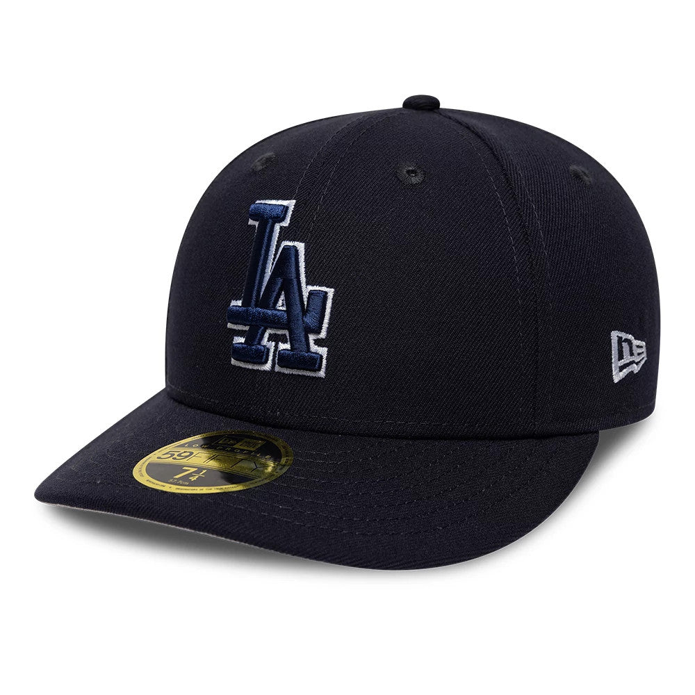 LA Dodgers MLB College Varsity Navy Low Profile 59FIFTY Fitted Cap-Benirox