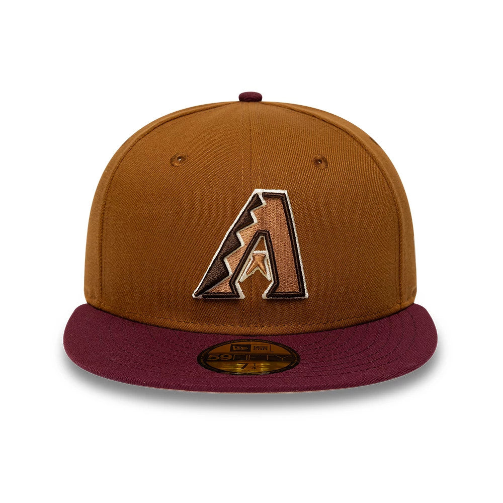 Arizona Diamondbacks MLB Mocha Mousse Dark Beige 59FIFTY Fitted Cap-Benirox