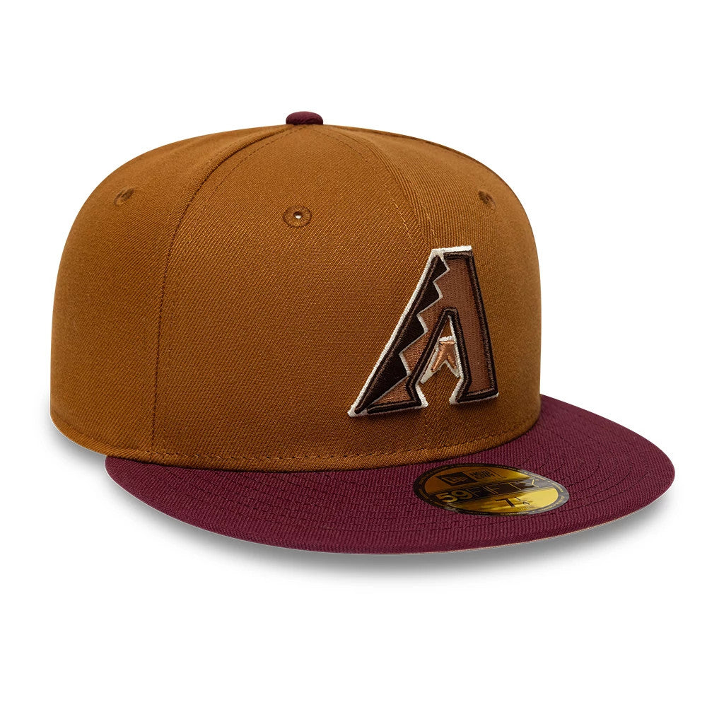 Arizona Diamondbacks MLB Mocha Mousse Dark Beige 59FIFTY Fitted Cap-Benirox
