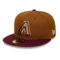 Arizona Diamondbacks MLB Mocha Mousse Dark Beige 59FIFTY Fitted Cap-Benirox