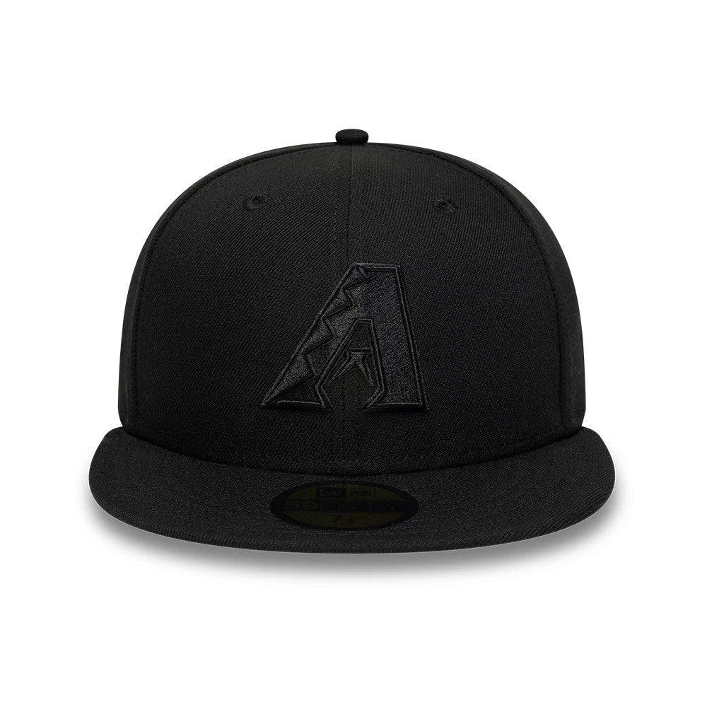 Arizona Diamondbacks MLB Black On Black 59FIFTY Fitted Cap-Benirox
