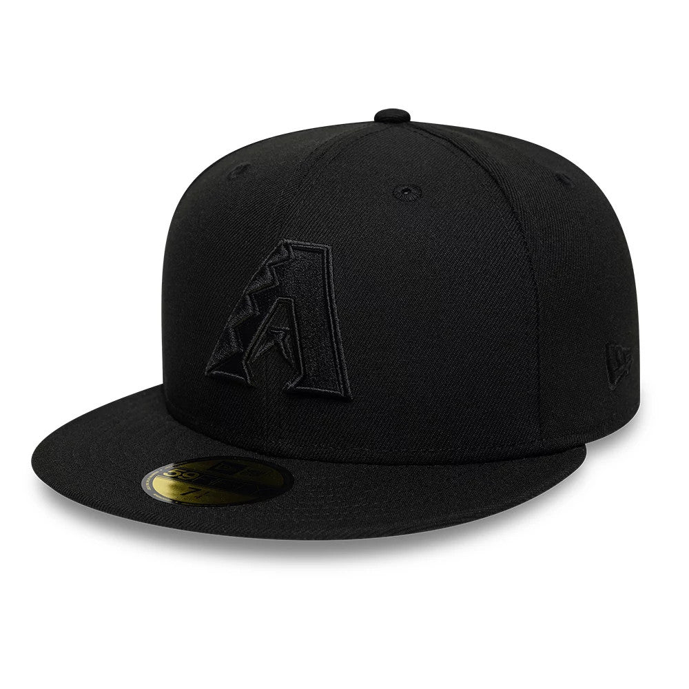 Arizona Diamondbacks MLB Black On Black 59FIFTY Fitted Cap-Benirox