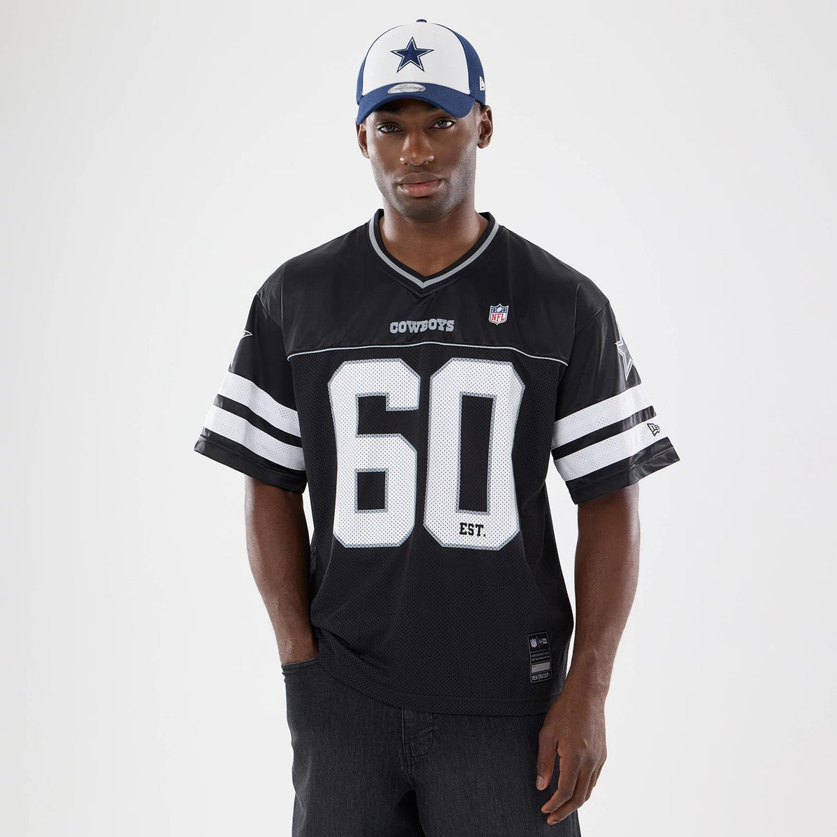 Dallas Cowboys NFL Black Mesh Jersey-Benirox