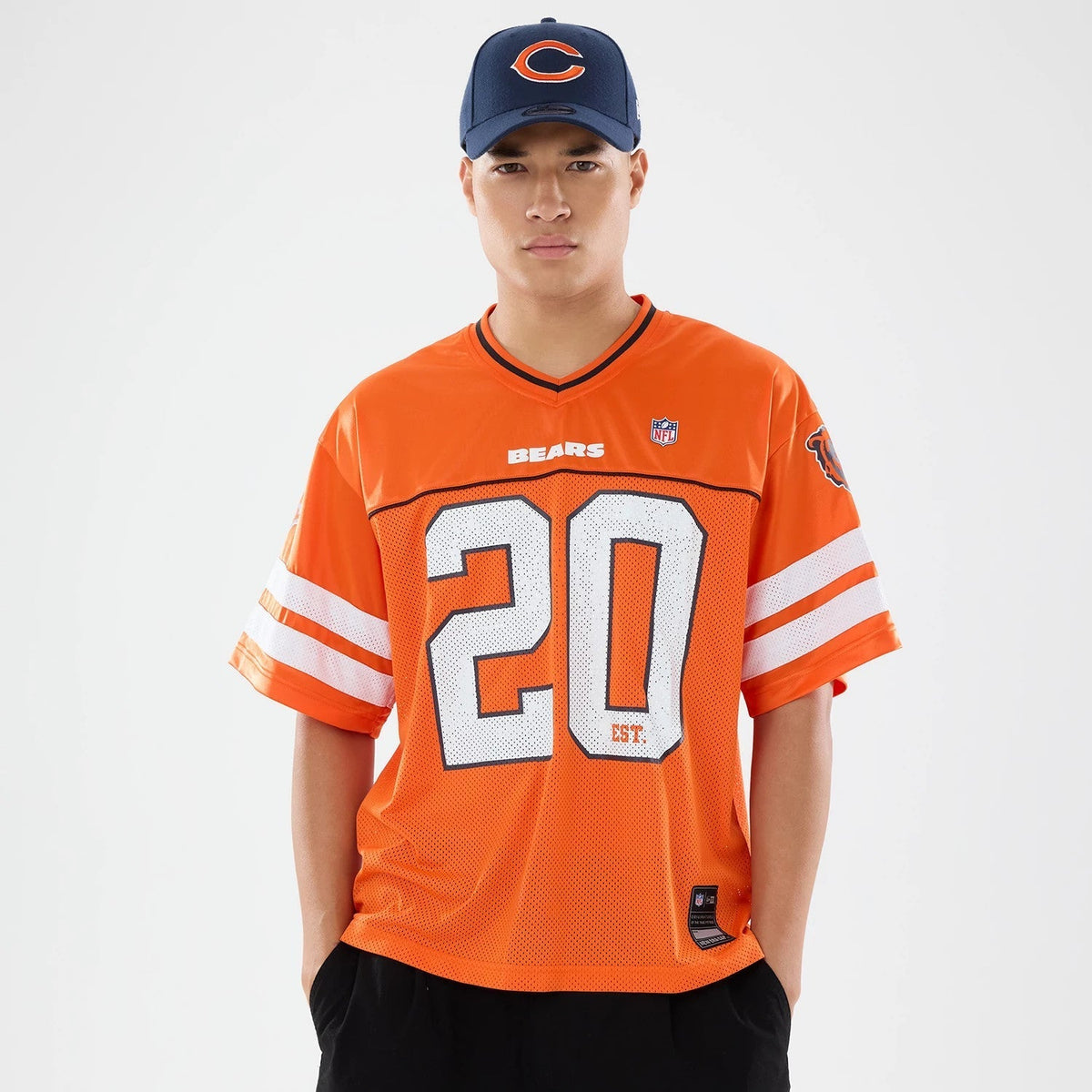 Chicago Bears NFL Orange Mesh Jersey-Benirox