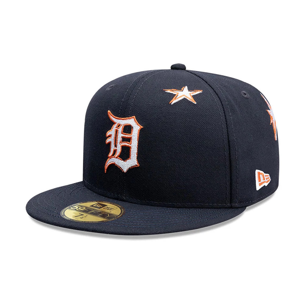 Detroit Tigers MLB Punkcore Navy 59FIFTY Fitted Cap-Benirox
