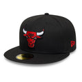 Chicago Bulls NBA Black 59FIFTY Fitted Cap-Benirox