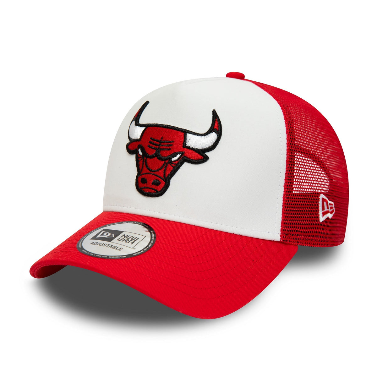 Chicago Bulls Team Colour Red A-Frame Trucker Cap-Benirox