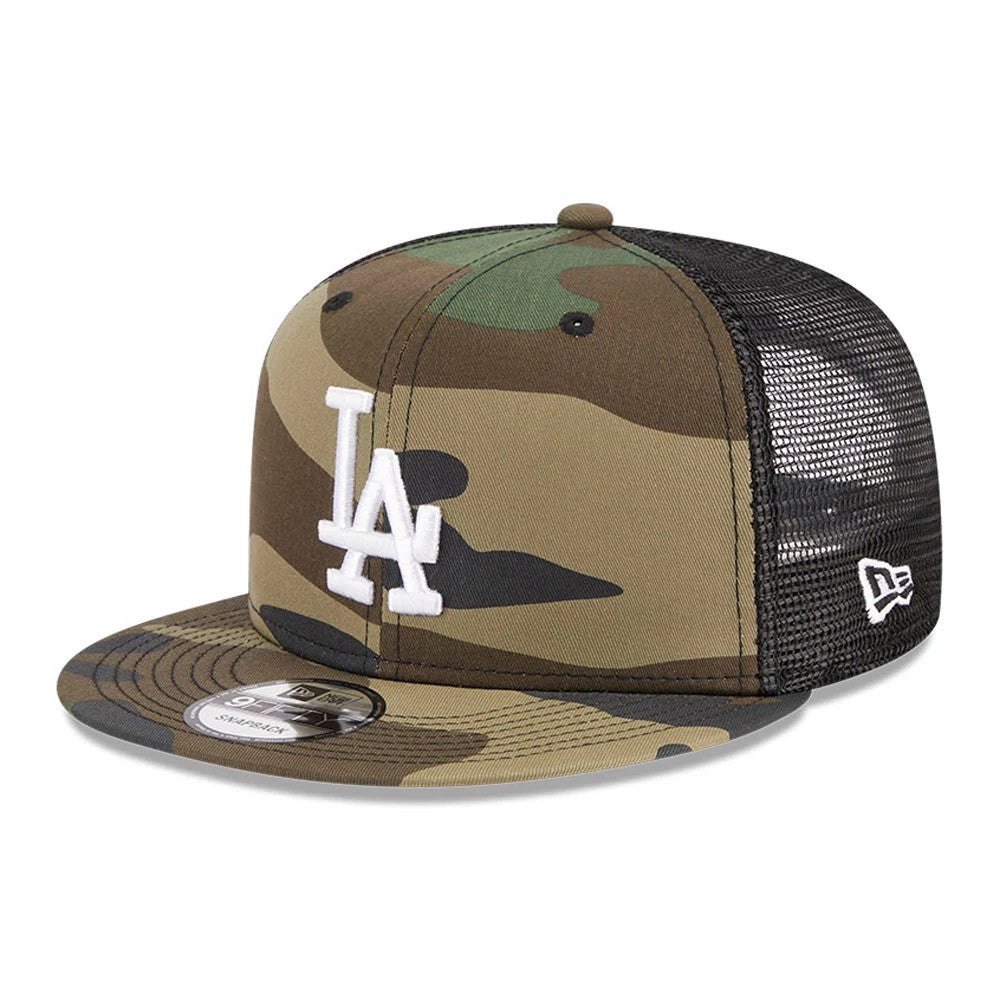 LA Dodgers MLB Evergreen Camo 9FIFTY Trucker Adjustable Cap-Benirox