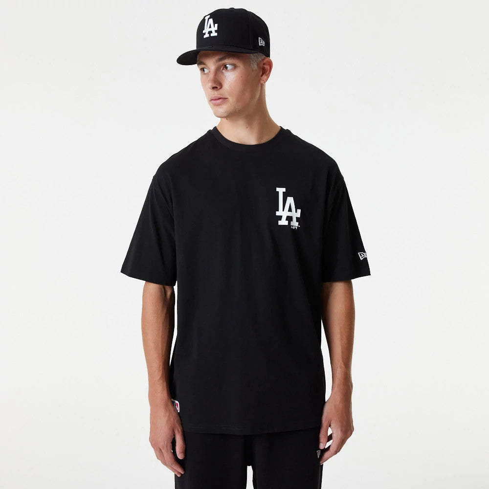LA Dodgers MLB Essential Black Oversized T-Shirt-Benirox
