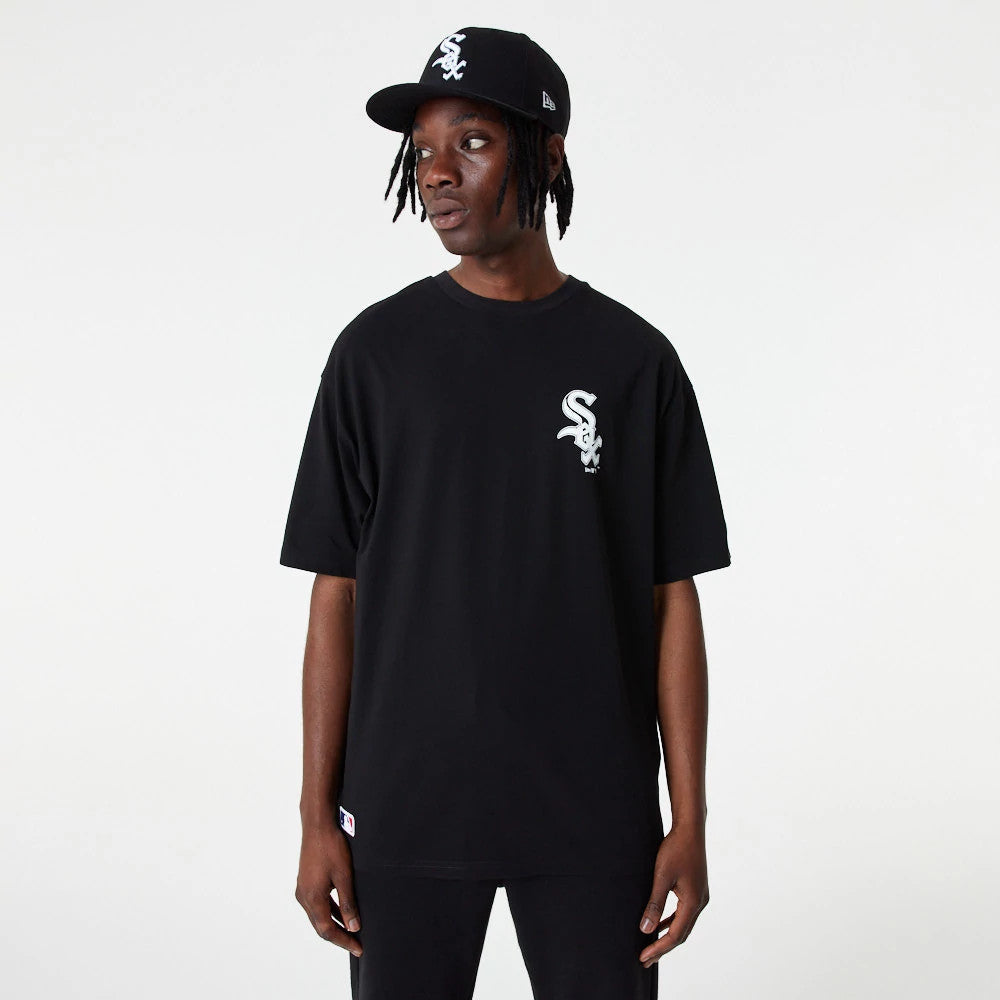 Chicago White Sox MLB Essential Black Oversized T-Shirt-Benirox