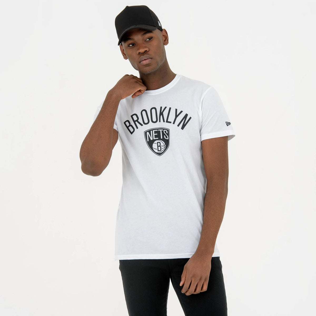 Brooklyn Nets NBA Regular White T-Shirt-Benirox