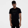 Chicago Bulls NBA Regular Black On Black T-Shirt-Benirox