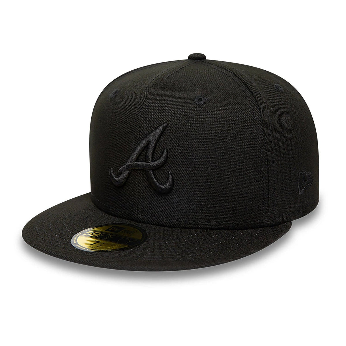 Atlanta Braves MLB Black on Black 59FIFTY Fitted Cap-Benirox