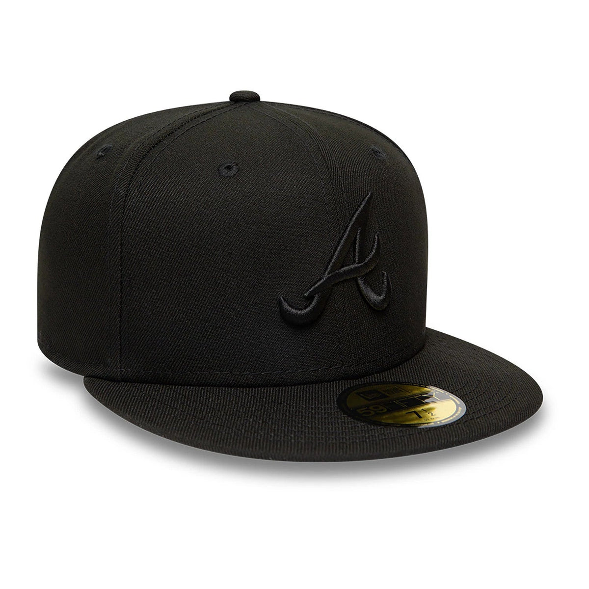 Atlanta Braves MLB Black on Black 59FIFTY Fitted Cap-Benirox