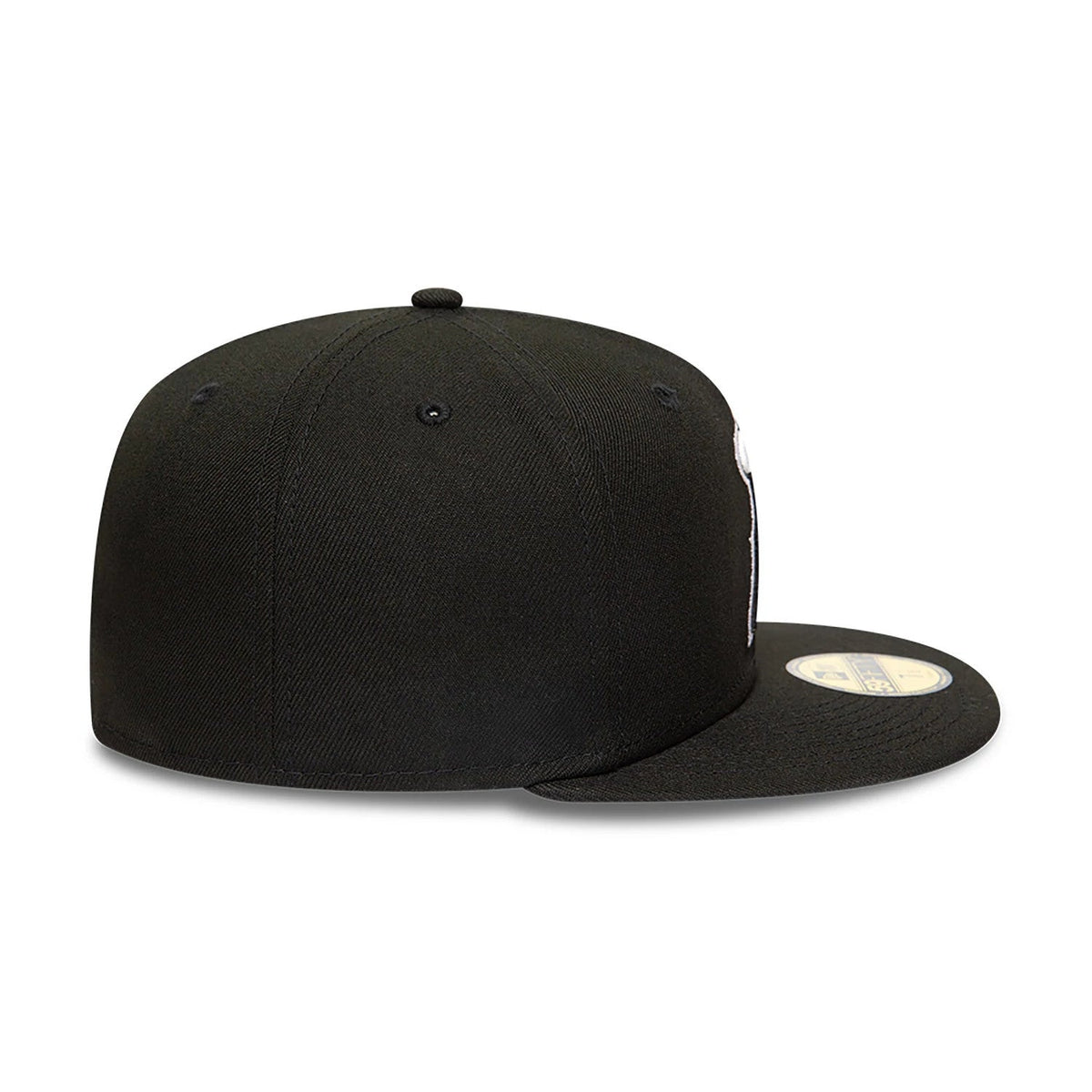 Anaheim Angels MLB Black and White 59FIFTY Fitted Cap-Benirox