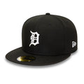 Detroit Tigers MLB Black and White 59FIFTY Fitted Cap-Benirox
