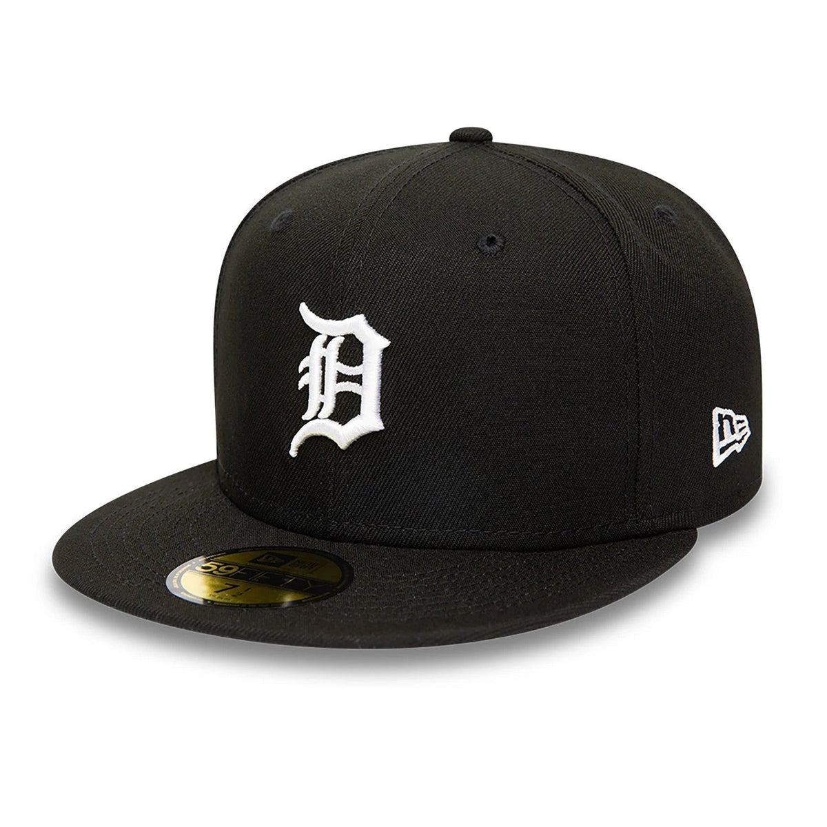 Detroit Tigers MLB Black and White 59FIFTY Fitted Cap-Benirox