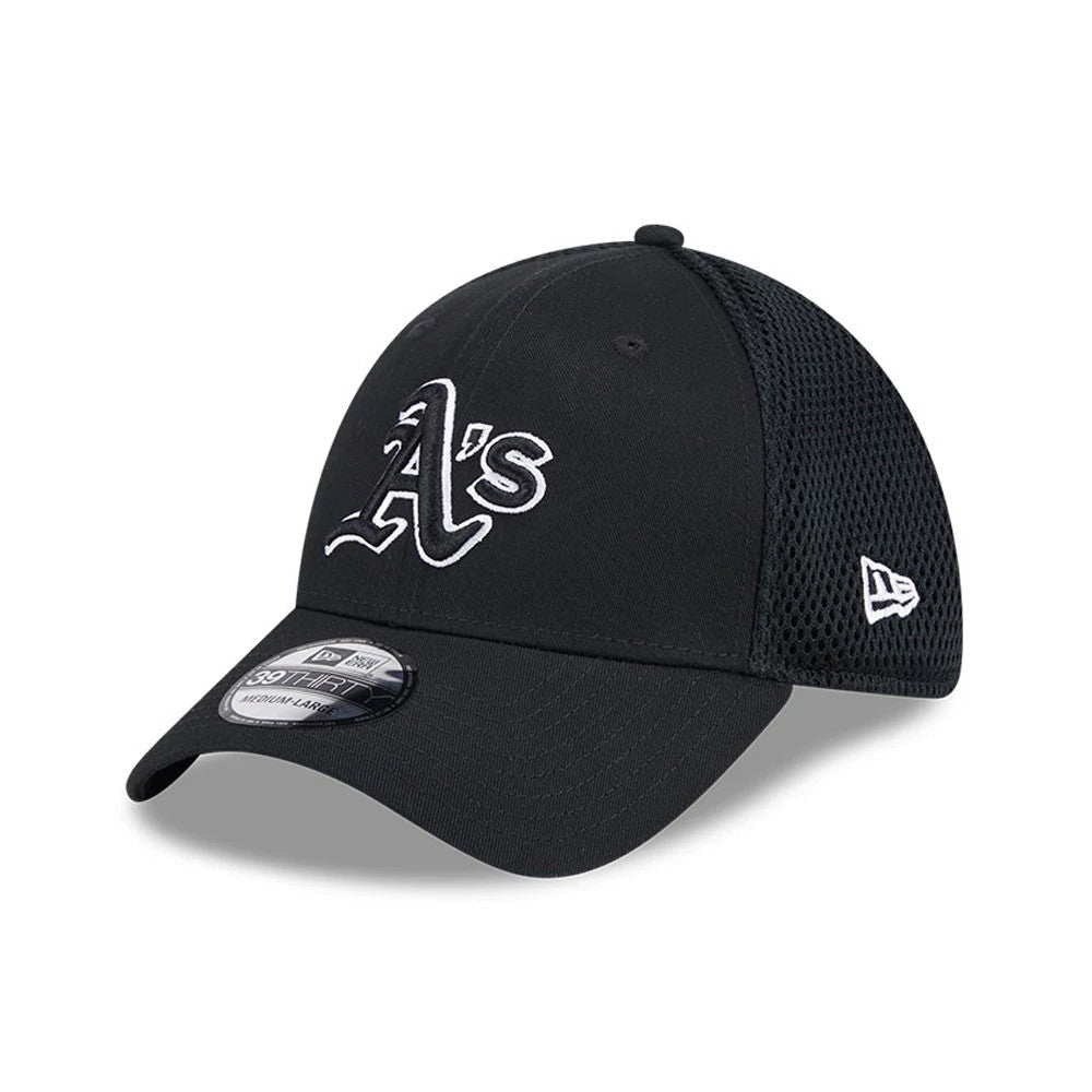 Athletics MLB Evergreen Neo Black 39THIRTY Stretch Fit Cap-Benirox