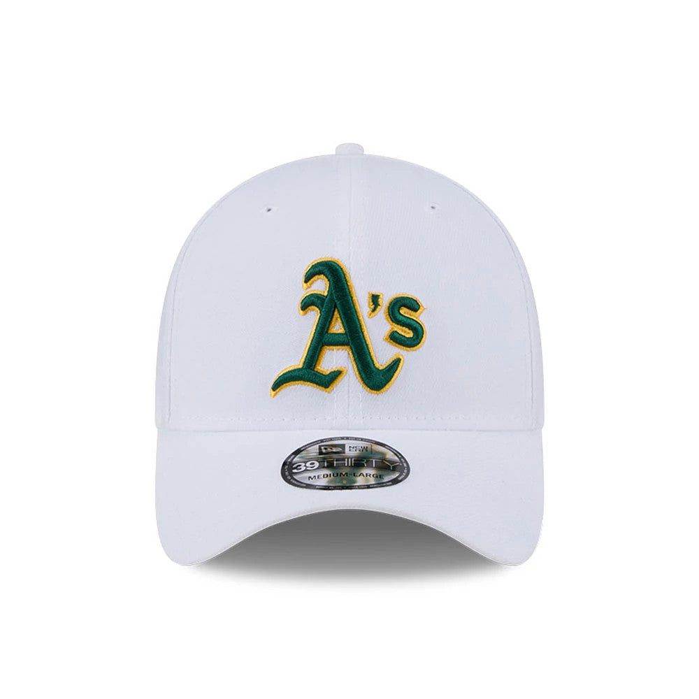 Athletics MLB Evergreen White 39THIRTY Stretch Fit Cap-Benirox