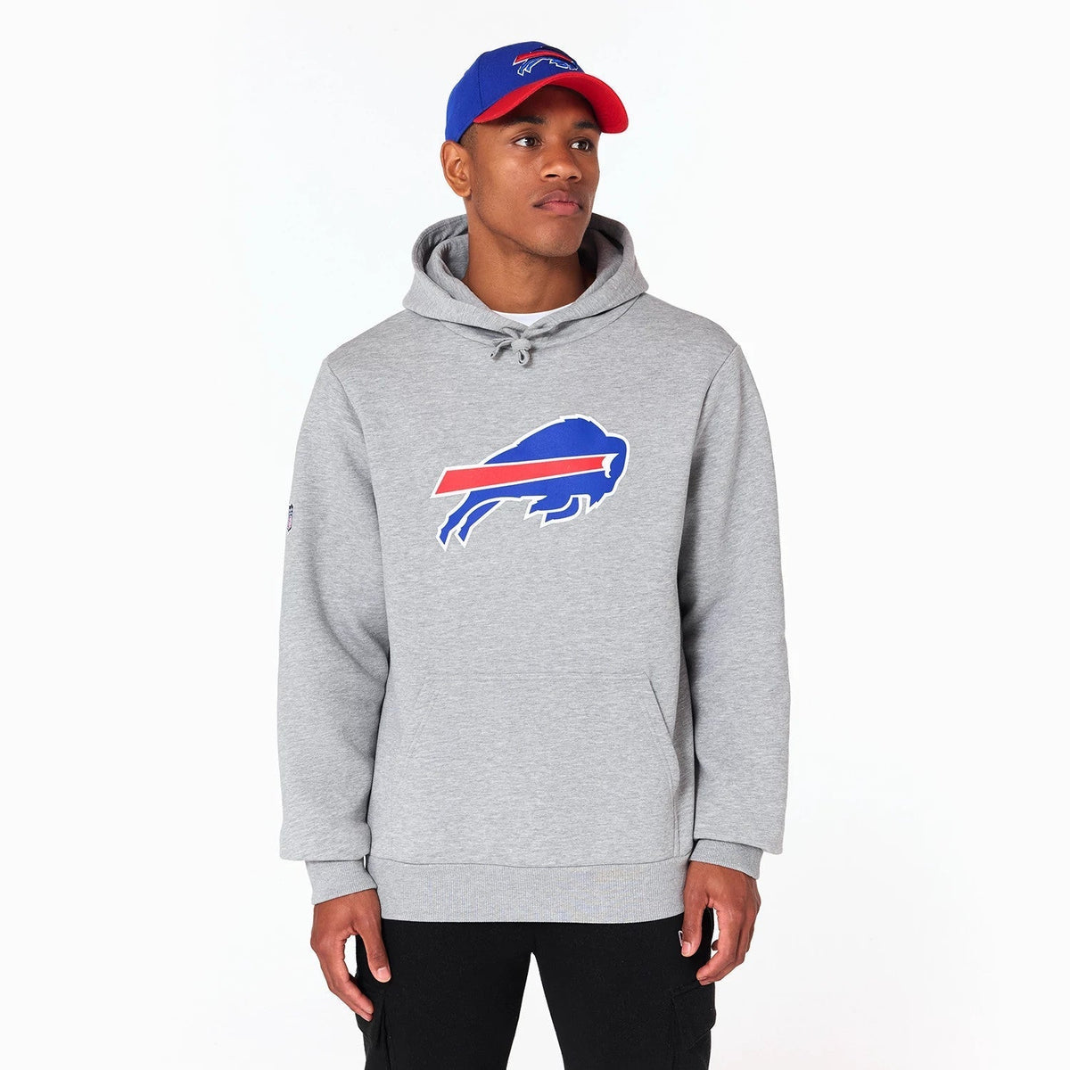 Buffalo Bills NFL Grey Pullover Hoodie-Benirox