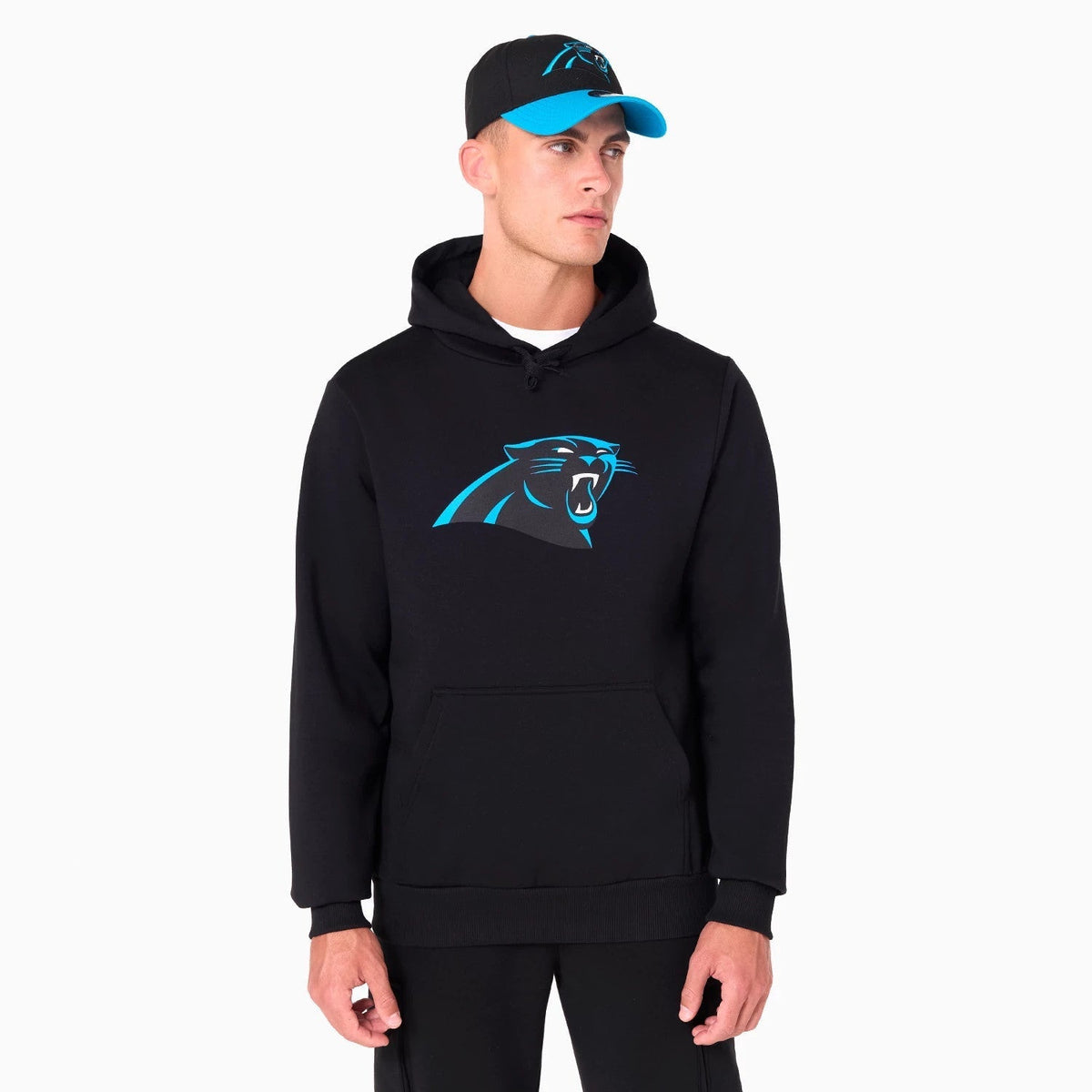 Carolina Panthers NFL Black Pullover Hoodie-Benirox