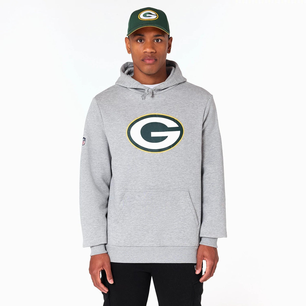 Green Bay Packers NFL Grey Pullover Hoodie-Benirox