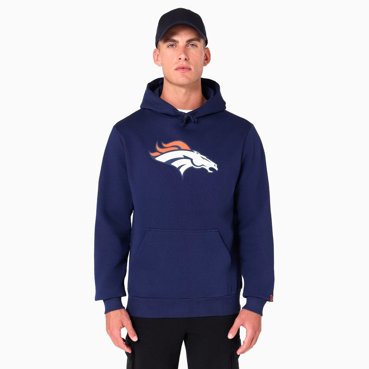 Denver Broncos NFL Navy Pullover Hoodie-Benirox