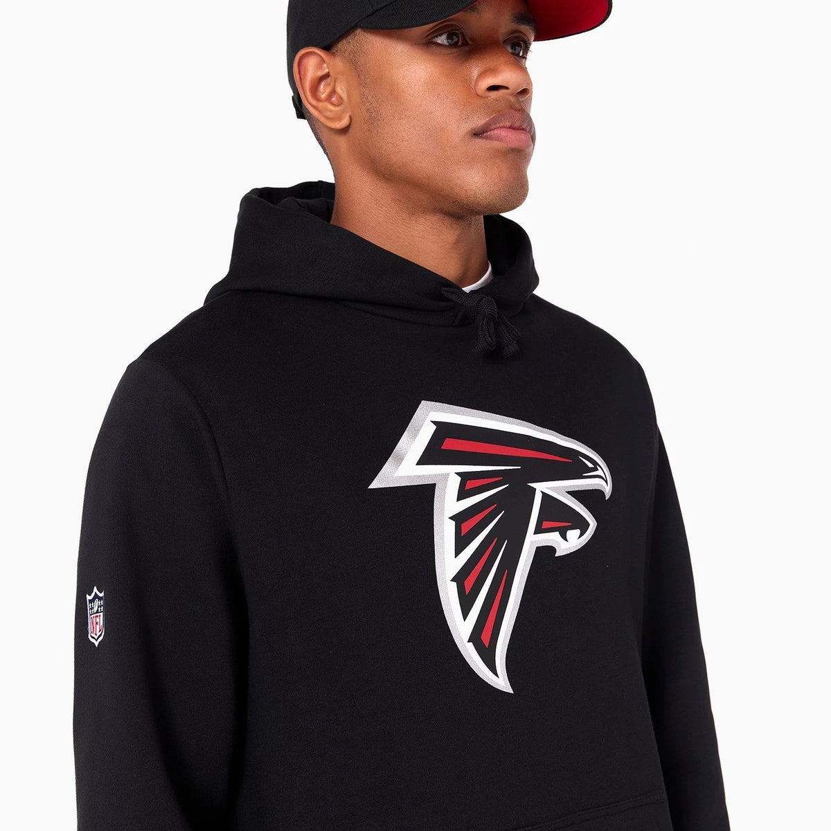 Atlanta Falcons NFL Black Pullover Hoodie-Benirox