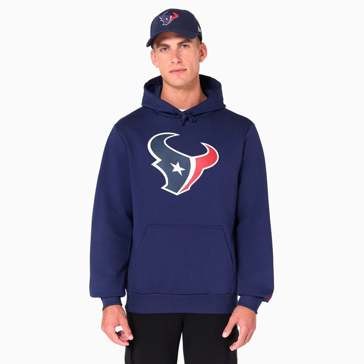 Houston Texans NFL Navy Pullover Hoodie-Benirox