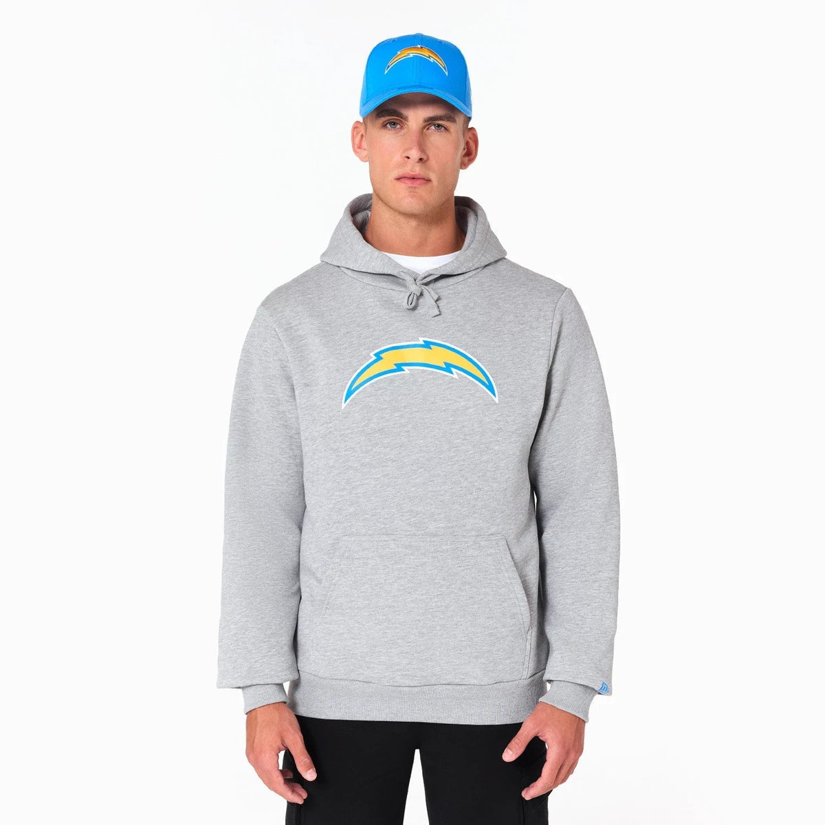LA Chargers NFL Grey Pullover Hoodie-Benirox