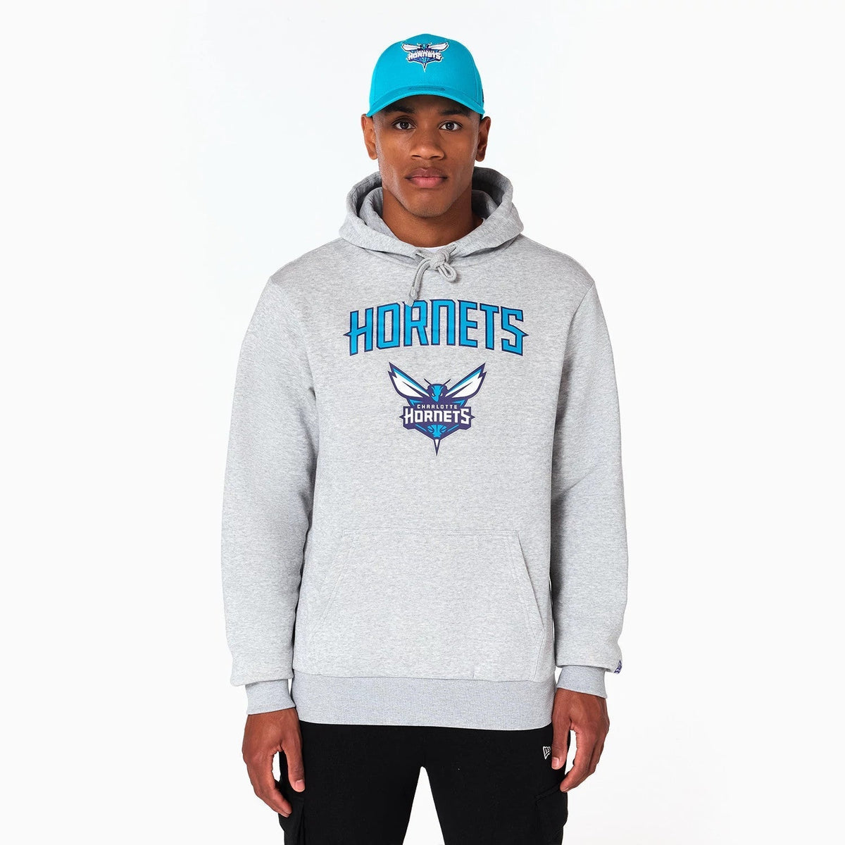 Charlotte Hornets NBA Grey Pullover Hoodie-Benirox