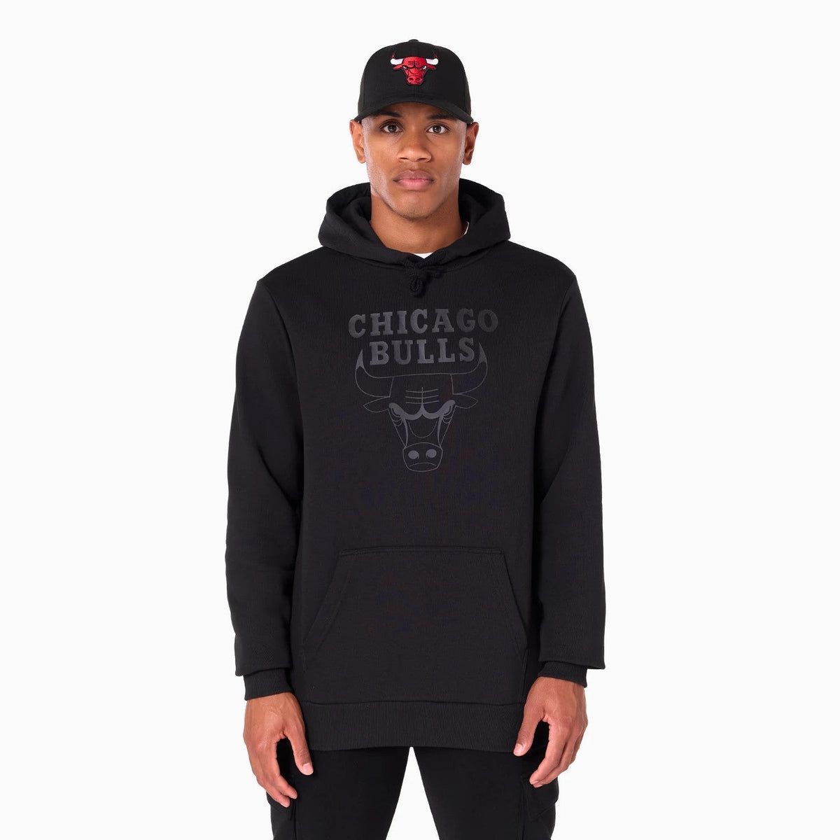 Chicago Bulls NBA Black Pullover Hoodie-Benirox