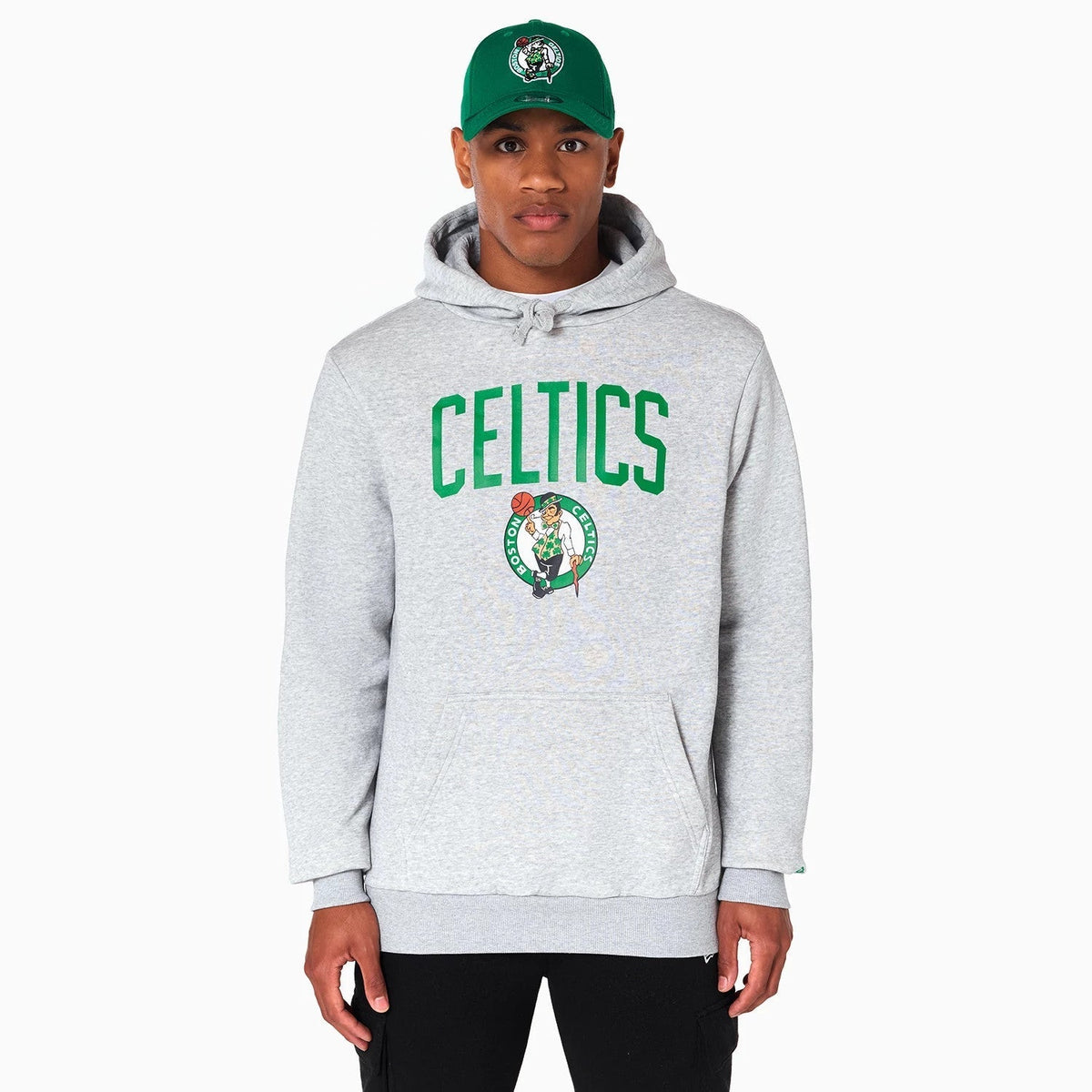 Boston Celtics NBA Grey Pullover Hoodie-Benirox