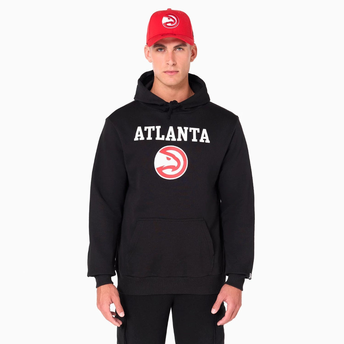 Atlanta Hawks NBA Black Pullover Hoodie-Benirox